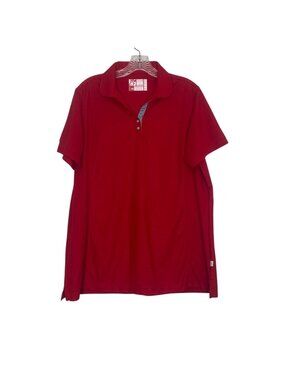 Chick-Fil-A Oobe Team Style Polo Shirt XL Red Short Sleeve